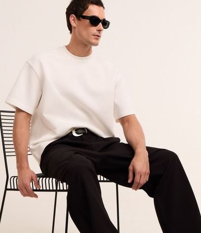 Remera Boxy Tech en Malla Pesada