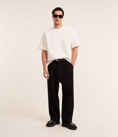 Remera Boxy Tech en Malla Pesada 2