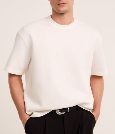 Remera Boxy Tech en Malla Pesada 4