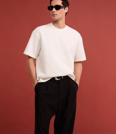 Remera Boxy Tech en Malla Pesada 5