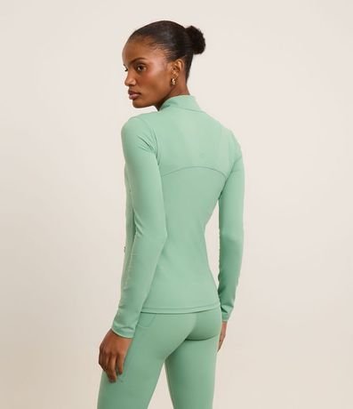 Campera Deportiva en Microfibra con Recortes y Bolsillos 3