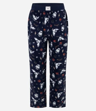 Pijama Largo en Fleece con Estampa Búho Edwiges Harry Potter 6