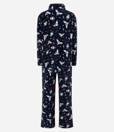 Pijama Largo en Fleece con Estampa Búho Edwiges Harry Potter 8