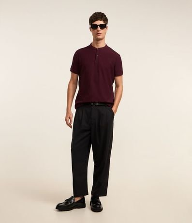 Polo Manga Corta Cuello Mao 2