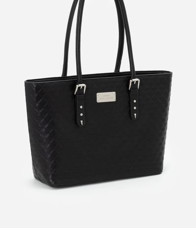 Bolsa Shopper Grande con Textura y Detalles en la Asa 2