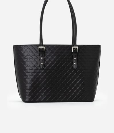 Bolsa Shopper Grande con Textura y Detalles en la Asa 4