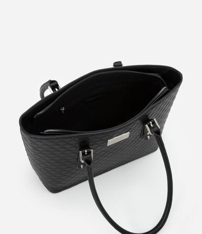 Bolsa Shopper Grande con Textura y Detalles en la Asa 5