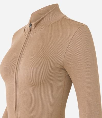 Campera Deportiva Seamless con Cuello Alto 5