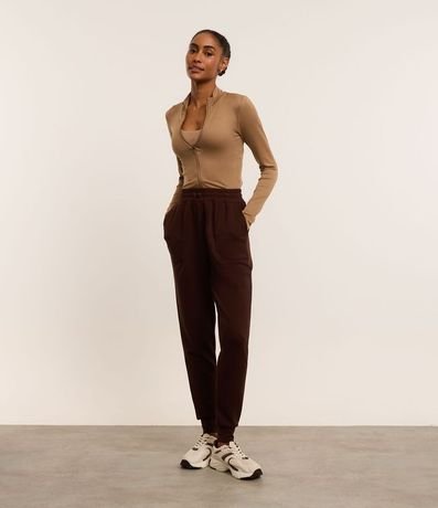 Campera Deportiva Seamless con Cuello Alto 2