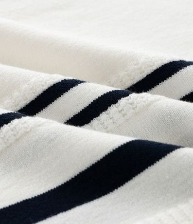 Camisa Polo Slim en Punto con Estampa Rayada y Cremallera en el Cuello 14