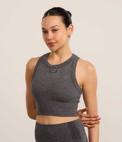 Musculosa Deportiva Seamless Texturizada con Goma Movement