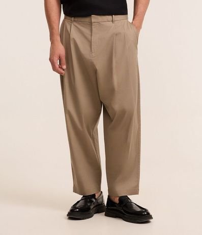 Pantalón Japonés en Algodón Sastre con Efecto Satinado 2