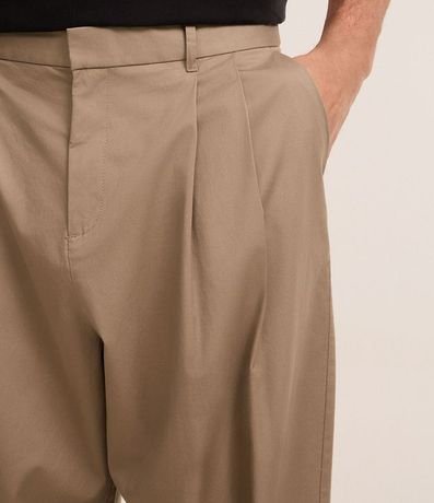 Pantalón Japonés en Algodón Sastre con Efecto Satinado 4
