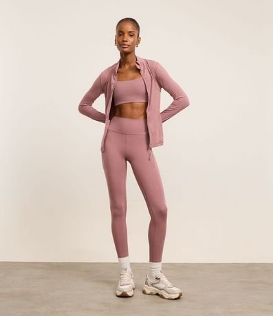 Calca Legging Deportiva en Microfibra con Bolsillos