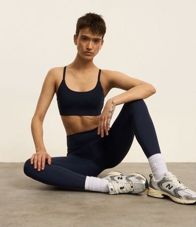 Calca Legging Deportiva en Microfibra con Bolsillos