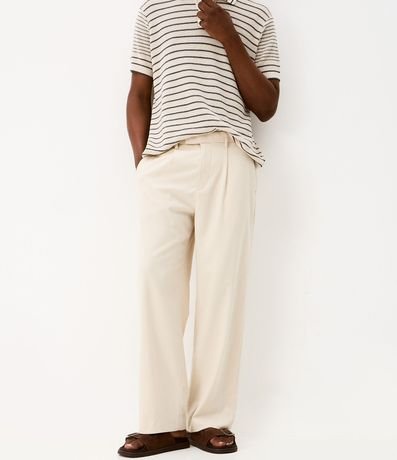 Pantalón Wide Leg con Bolsillo y Friso Sastre 2