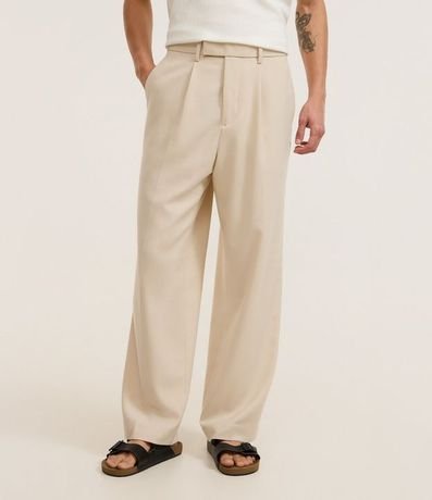 Pantalón Wide Leg con Bolsillo y Friso Sastre 2