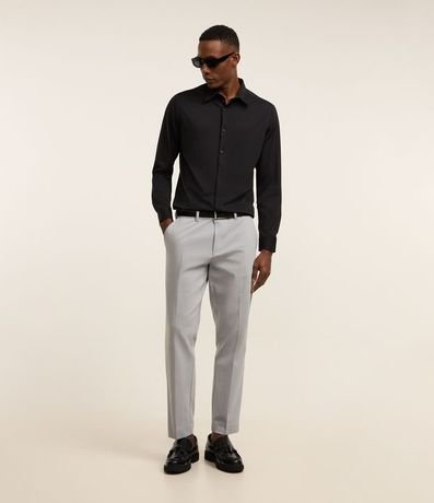 Pantalón Slim en Sastrería con Trabilla y Bolsillo 3