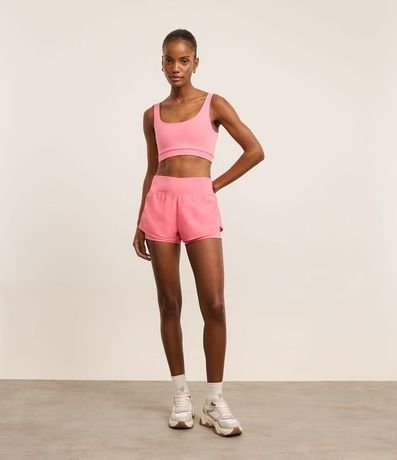 Bermuda Runner Deportiva en Microfibra con Cintura Elástica
