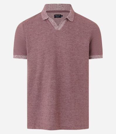 Polo Comfort en Algodón Texturizado con Manga Corta 5