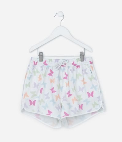 Short Runner Infantil con Estampa Mariposas - Talle 5 a 14 años 1