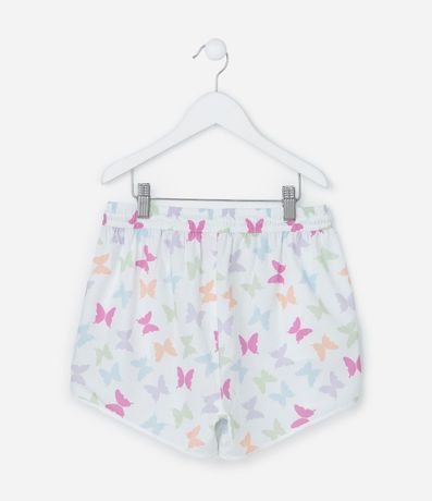 Short Runner Infantil con Estampa Mariposas - Talle 5 a 14 años 2
