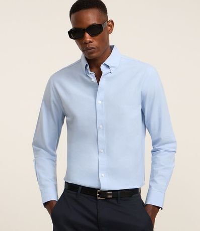 Camisa Regular Básica en Oxford