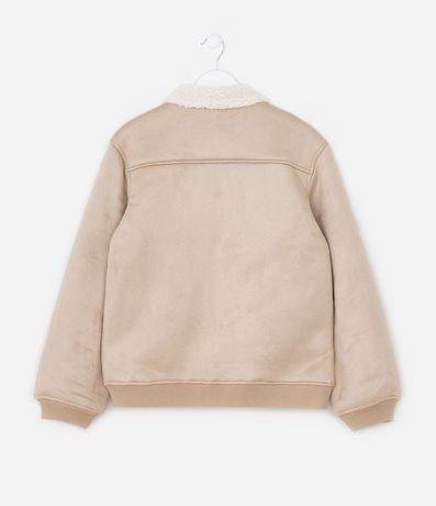 Campera Infantil en Suedine con Forro Sherpa - Talle 5 a 14 años 2