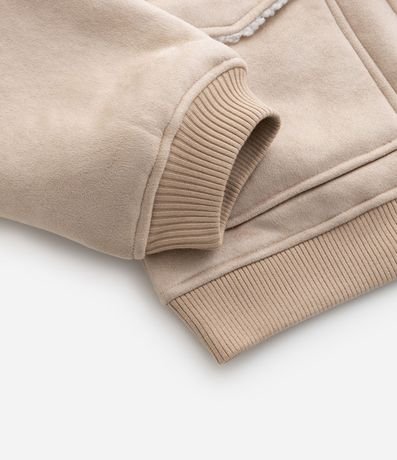 Campera Infantil en Suedine con Forro Sherpa - Talle 5 a 14 años 4