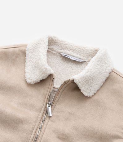 Campera Infantil en Suedine con Forro Sherpa - Talle 5 a 14 años 7