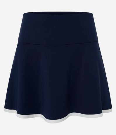 Short Pollera Deportivo en Microfibra con Bajo Contrastante 5