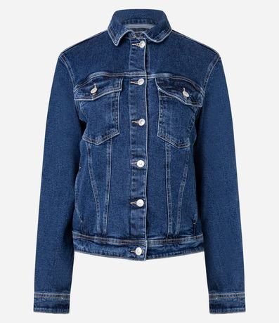 Campera Trucker en Jeans con Bolsillos 7