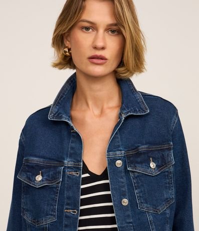 Campera Trucker en Jeans con Bolsillos 3