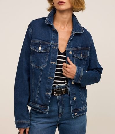 Campera Trucker en Jeans con Bolsillos 4