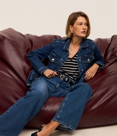 Campera Trucker en Jeans con Bolsillos 6