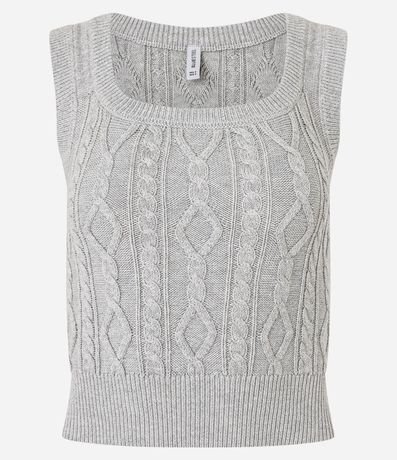 Chaleco en Punto con Textura 6