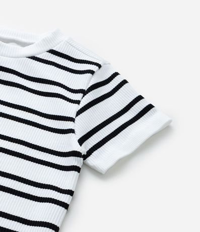 Remera Infantil Seamless con Estampa Rayada - Talle 5 a 14 años 6