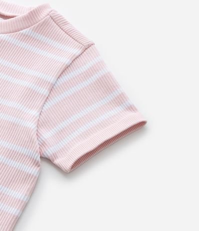 Remera Infantil Seamless con Estampa Rayada - Talle 5 a 14 años 5