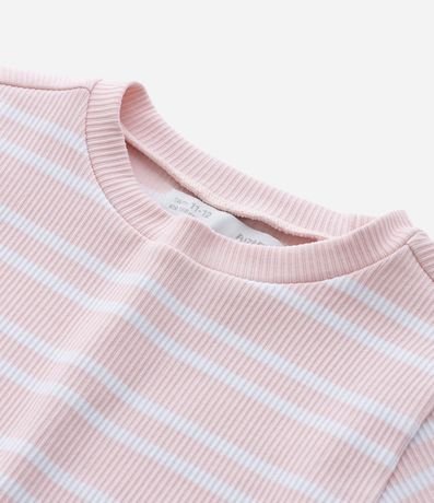 Remera Infantil Seamless con Estampa Rayada - Talle 5 a 14 años 9