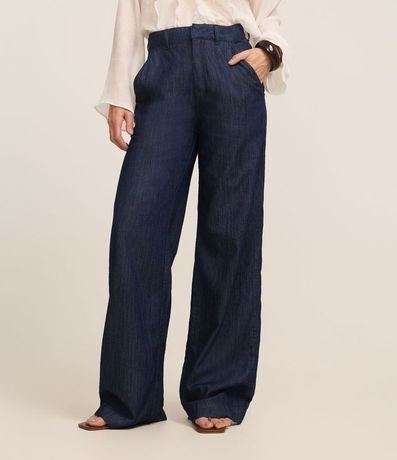 Pantalón Wide Leg en Jeans Semi Sastrería 3