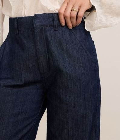 Pantalón Wide Leg en Jeans Semi Sastrería 4