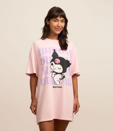 Camisón Corta en Algodón con Estampa Kuromi