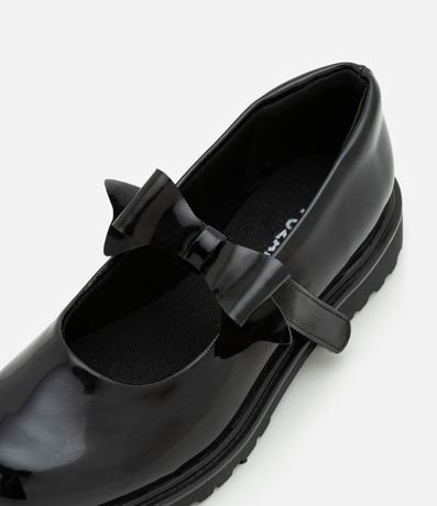 Zapato Muñeca Infantil Barnizado con Moña - Talle 25 al 32 3