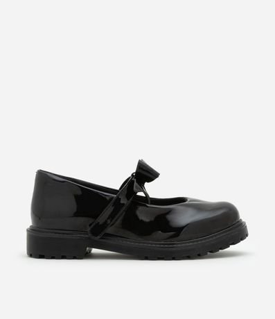 Zapato Muñeca Infantil Barnizado con Moña - Talle 25 al 32 5