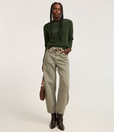 Suéter en Tejido de Punto Texturizado con Sisa Deslocada 2