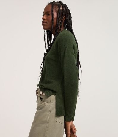 Suéter en Tejido de Punto Texturizado con Sisa Deslocada 3