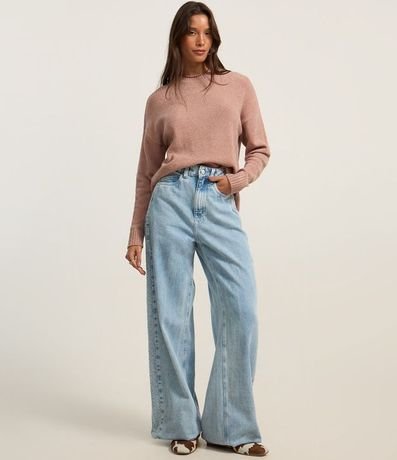 Suéter en Tejido de Punto Texturizado con Sisa Deslocada 2