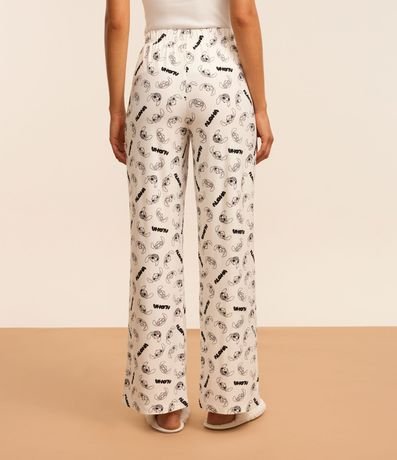 Pantalón de Pijama en Tejido Toque Suave con Estampa Stitch 3