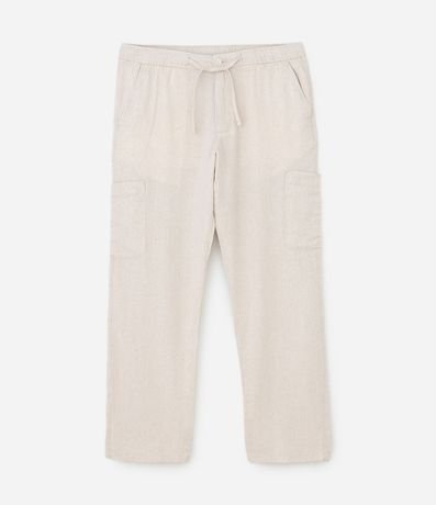 Pantalón en Flamé con Cintura Elástica 7