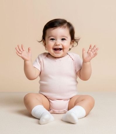 Body Infantil Texturizado con Moña - Talle RN a 18 meses